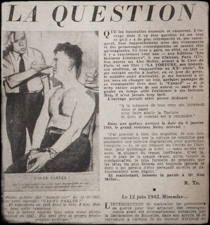 la question - de henri alleg - 1958