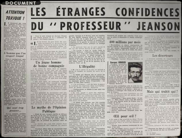 article de georges arnaud - la conférence de presse clandestine 20 avril 1960